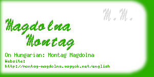 magdolna montag business card